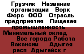 Грузчик › Название организации ­ Ворк Форс, ООО › Отрасль предприятия ­ Пищевая промышленность › Минимальный оклад ­ 25 000 - Все города Работа » Вакансии   . Адыгея респ.,Адыгейск г.